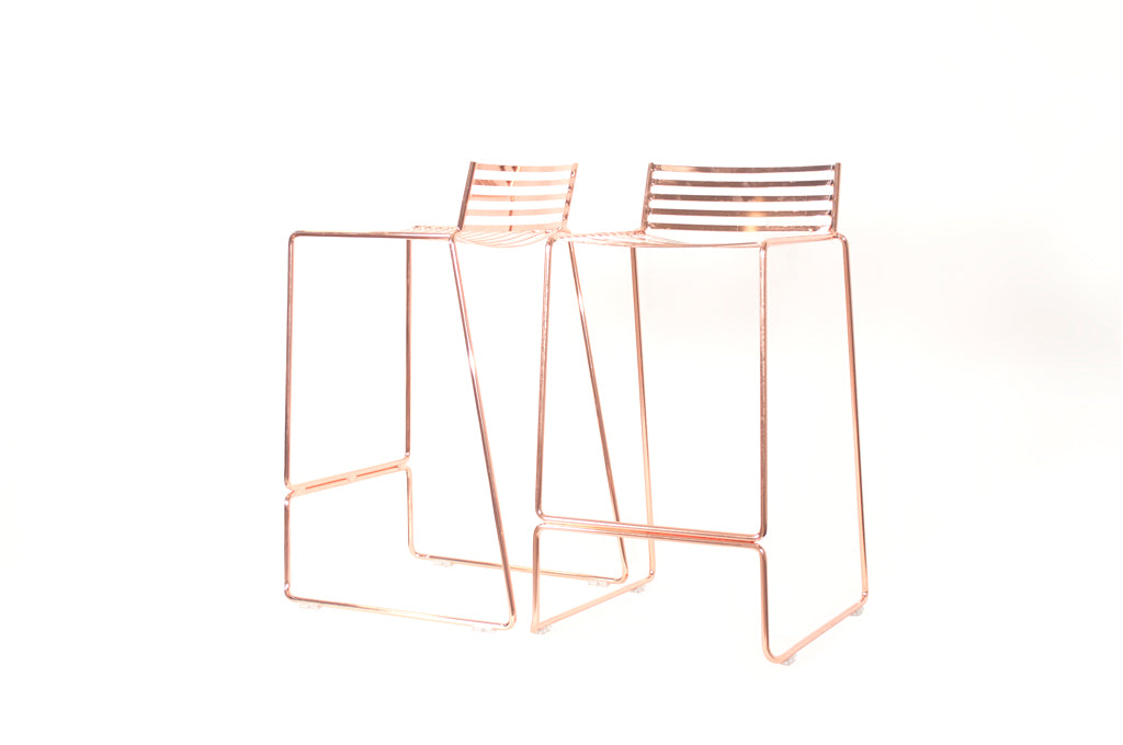Wire bar stools